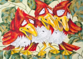 TREE LITTLE BIRDS TREE LITTLE BIRDS 30'' x 24" - 2013