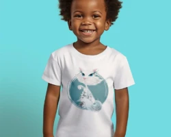 White Cat - Kids T-Shirt