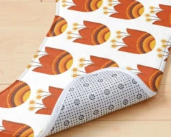 Orange Bloom - Dog Mat